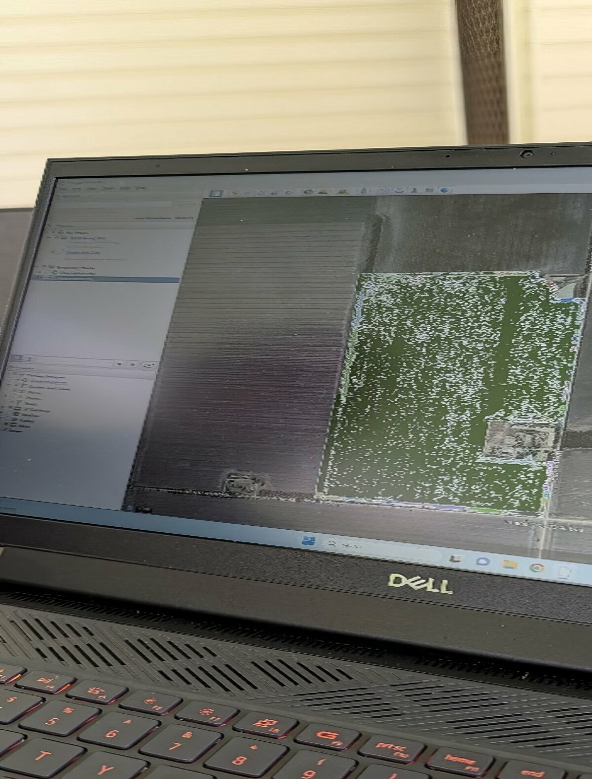 Computer screen of weed mapping in one of Wade's paddocks
